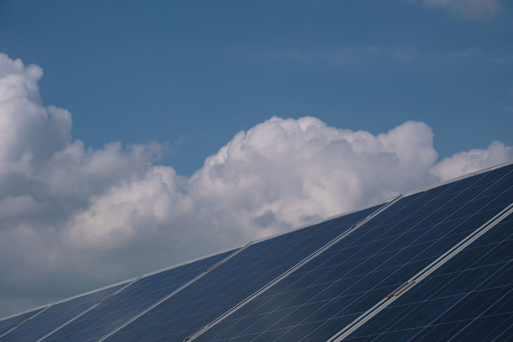 Sun panels whit no sun